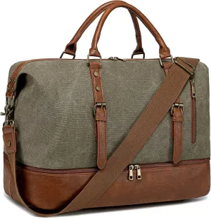 Bluboon Weekender Overnight Bags for Women Men Oversized Travel Duffel Bag Carry On Tote Bag with Shoe Compartment