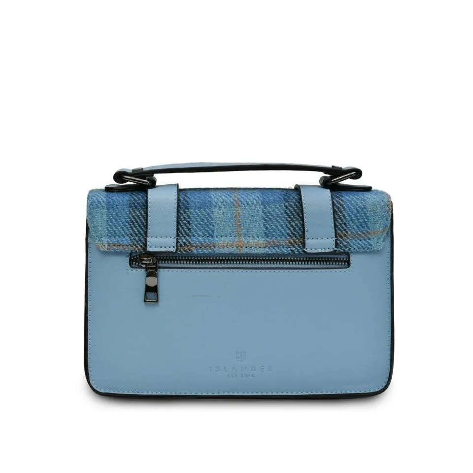 Blue Tartan Satchels with Harris Tweed®