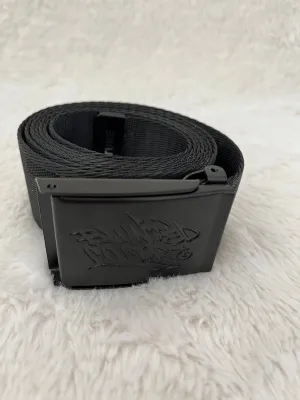 blunted couture belt black on black