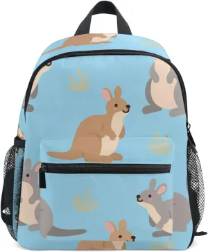 Bolaz Upgraded Backpack for School Teenagers Girls Boys-Kangaroo Pattern,Travel Bag with Chest Buckle and Whistle