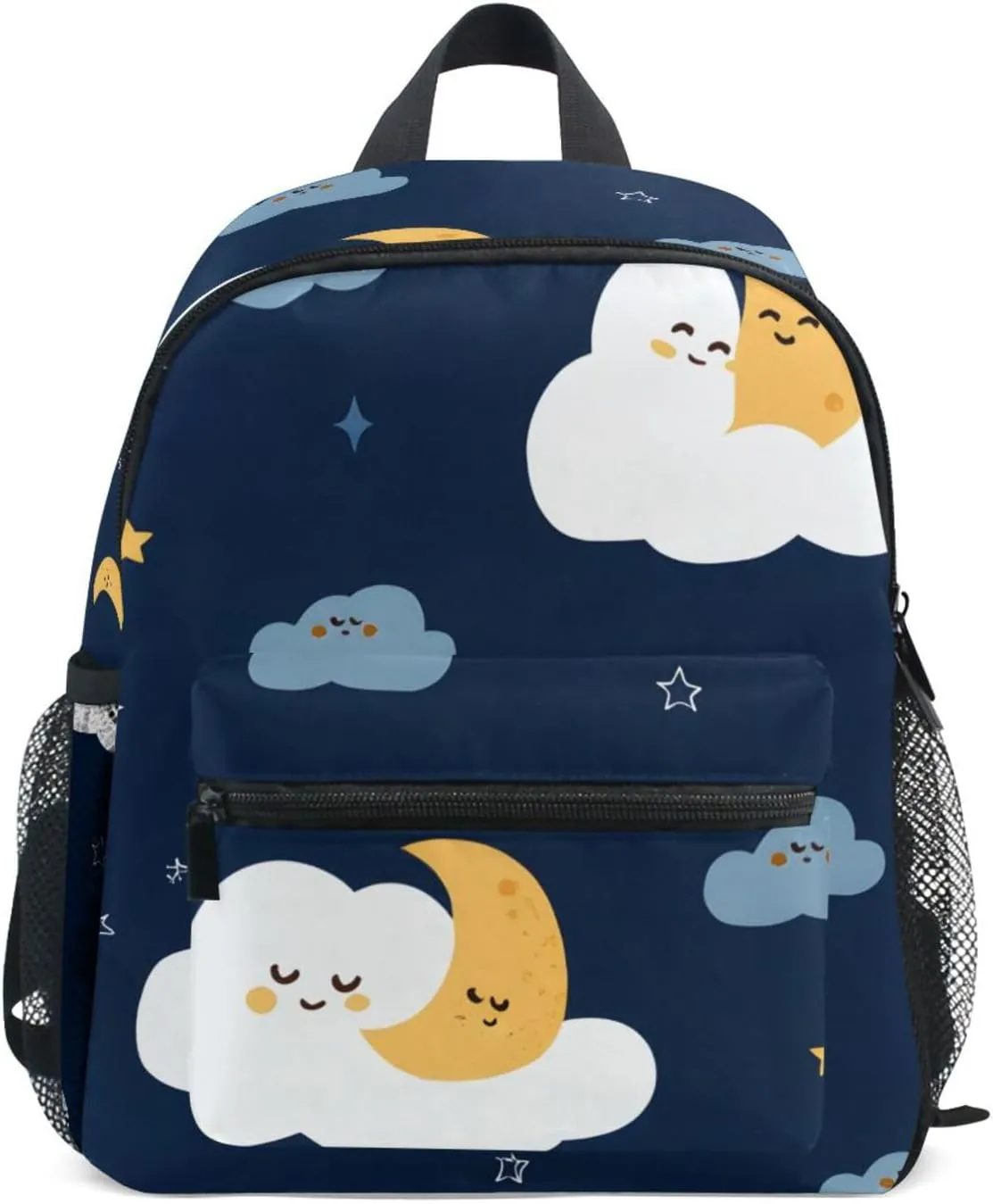 Bolaz Upgraded Backpack for School Teenagers Girls Boys-Moonlit Clouds Pattern,Travel Bag with Chest Buckle and Whistle