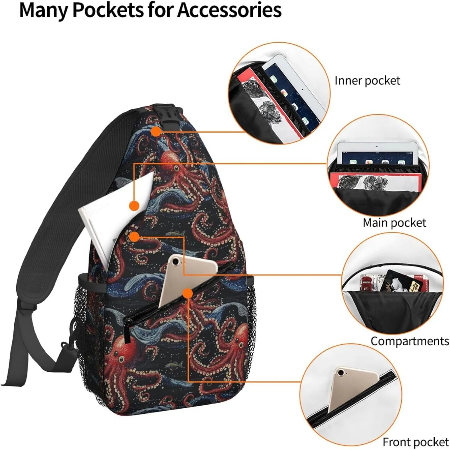 Booty Juggler Sling Bag For Women Crossbody Shoulder Bag Casual Daypack Backpacks Men Chest Bag Gym Cycling Travel Hiking