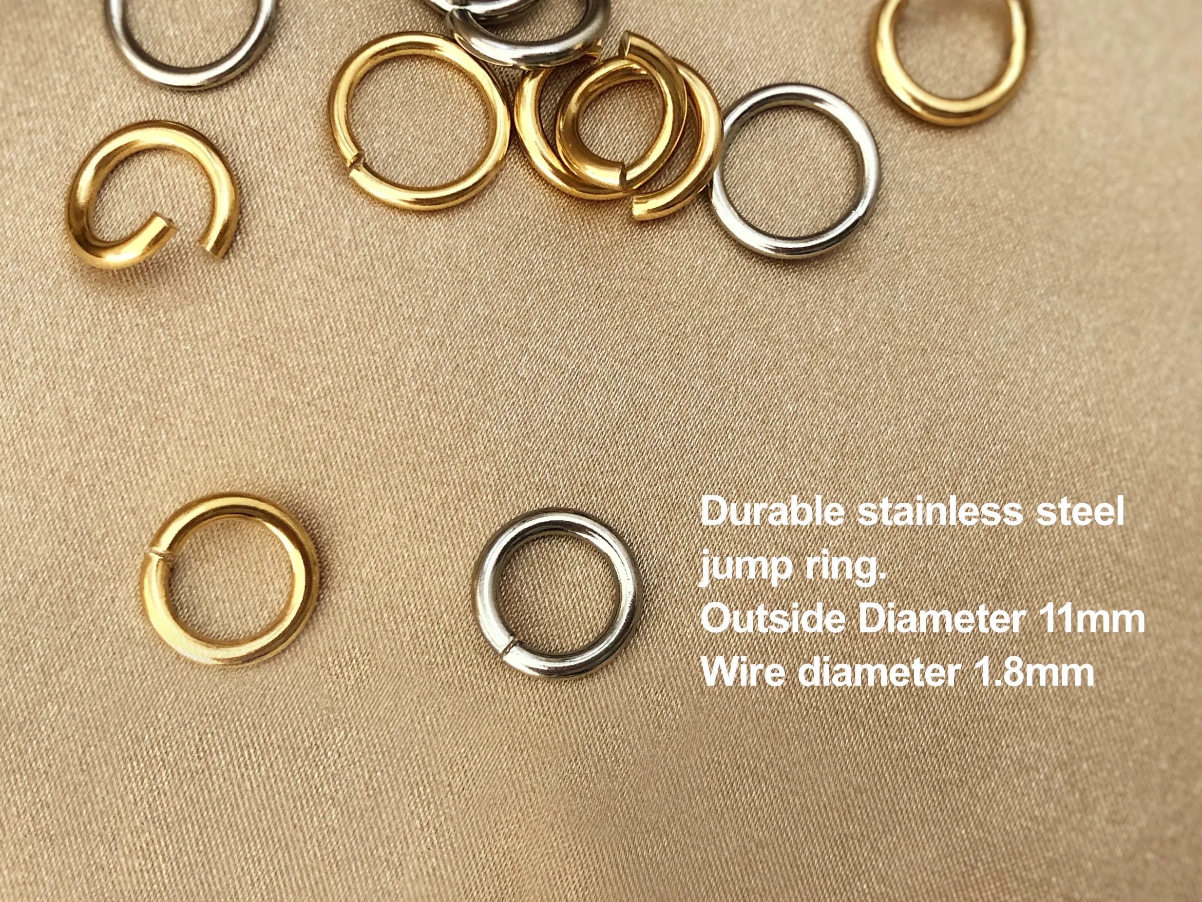 Braided Wheat Chain Strap Stainless Steel, 6mm Width 18k Gold Plated Silver Replacement Chain