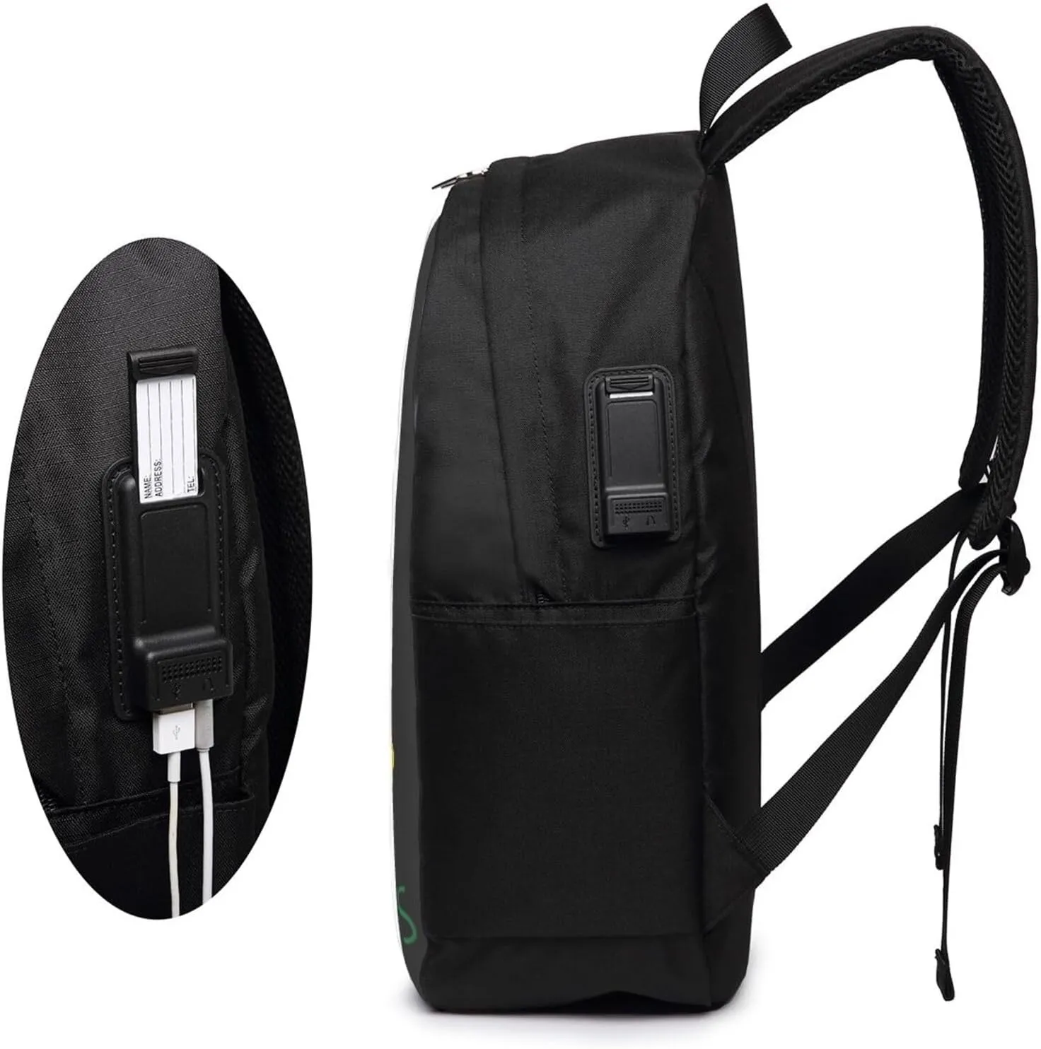 British Virgin Islands Flags Laptop Backpacks Travel Backpack Casual Business Daypack Sport Rucksack Computer Bag Fits up to 17 Inch Notebook with USB Port