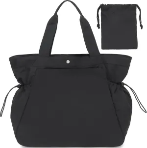 BTOOP Tote Bag for Women Foldable Beach Gym Bags Side-Cinch Nurse Bag Lightweight Shopper Shoulder Bag for Travel Work