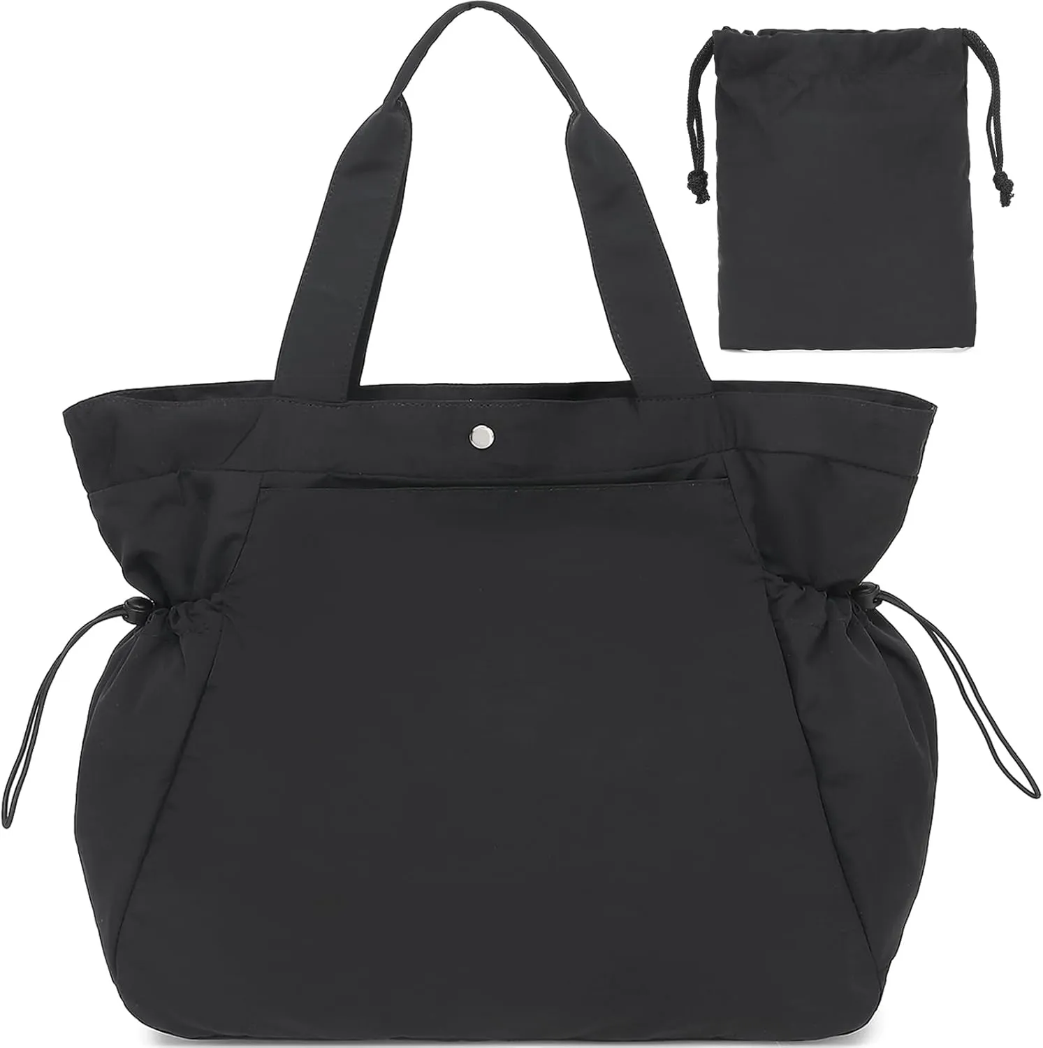 BTOOP Tote Bag for Women Foldable Beach Gym Bags Side-Cinch Nurse Bag Lightweight Shopper Shoulder Bag for Travel Work
