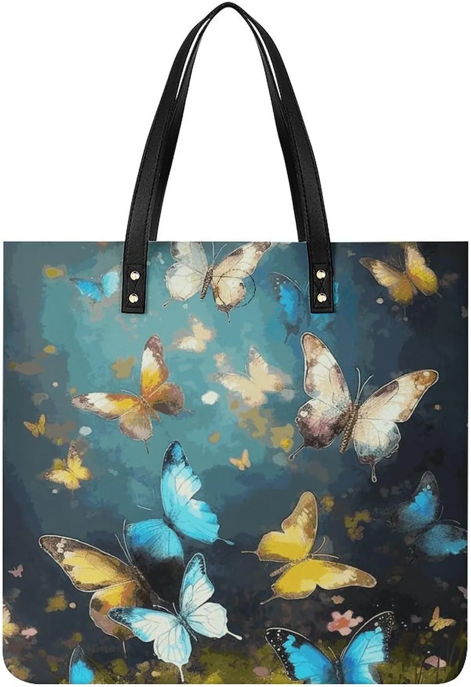 Butterflies Large Leather Handbags Women Fashion Handbag Multifunctional Travel Bag It Is A Great Gift for Mothers, Teachers, Friends, Bridesmaids