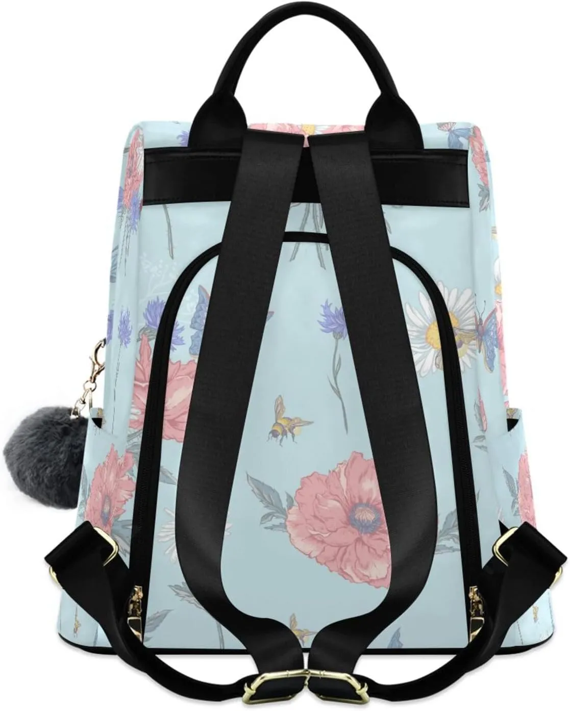 Butterfly Backpack for Women Fashion Casual Daypack Backpack Small Backpack Purse 13.4 X 5.9 X 15in Pattern 3