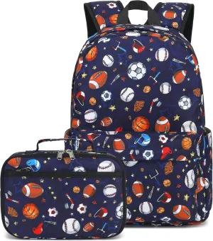 CAMTOP Backpack for Kids, Boys Girls Preschool Backpacks with Lunch Box Toddler Kindergarten School Bookbag Set