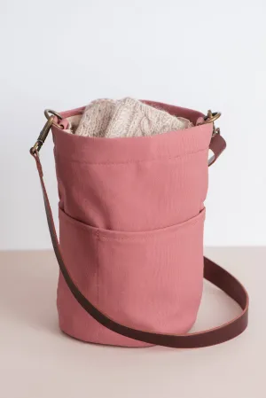 Canvas bucket bag