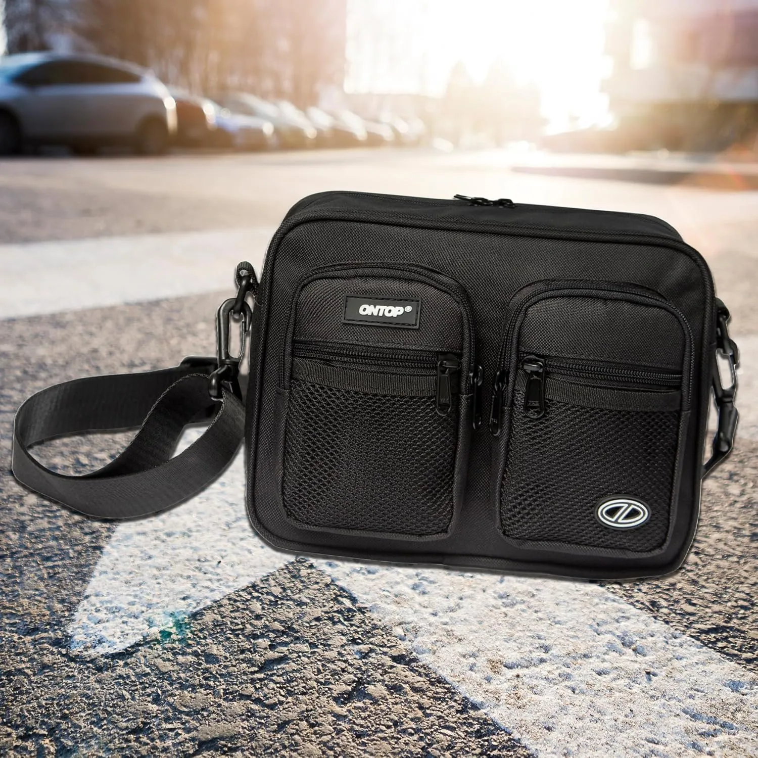 Canvas Crossbody Messenger Bag Water Resistant Ultra Lightweight