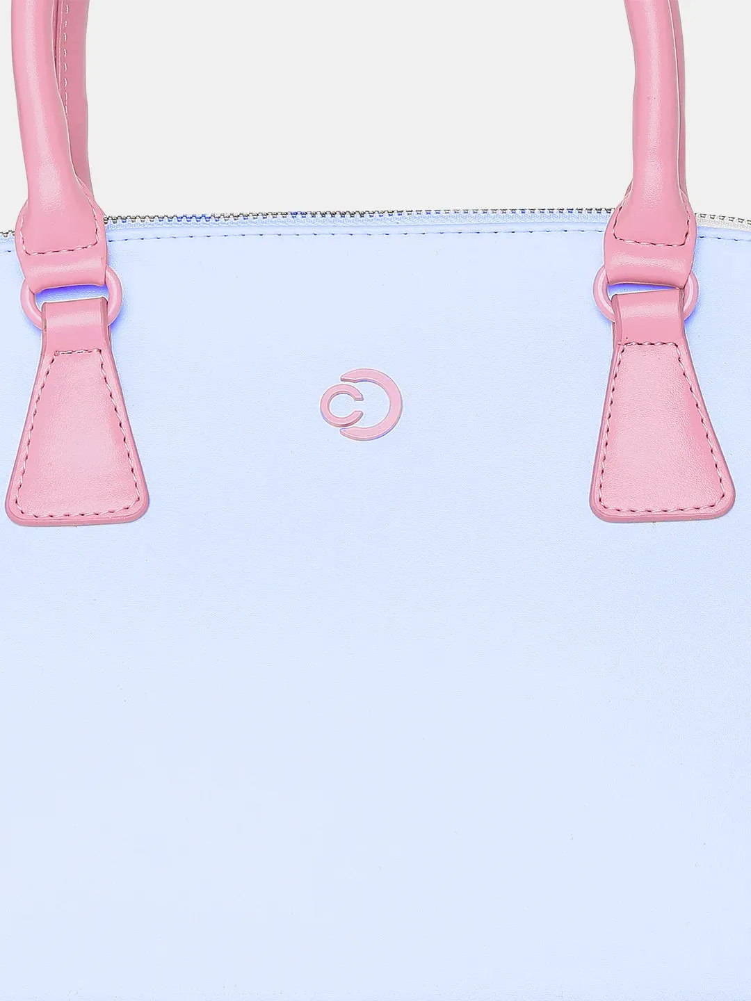 Caprese Aurora Medium Blue Satchel Bag