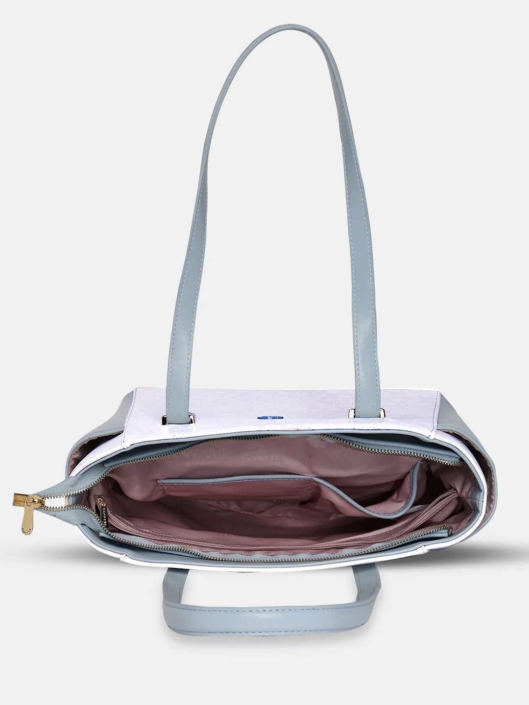Caprese Aurora Medium Blue Tote Bag