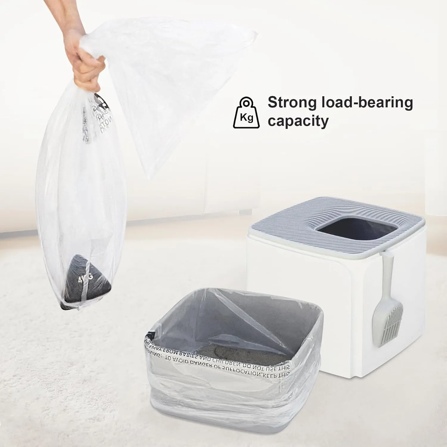 Cat litter Box Liners, Compatible wiht Most of IRIS USA Premium Top Entry Cat Litter Box, 20 Pack