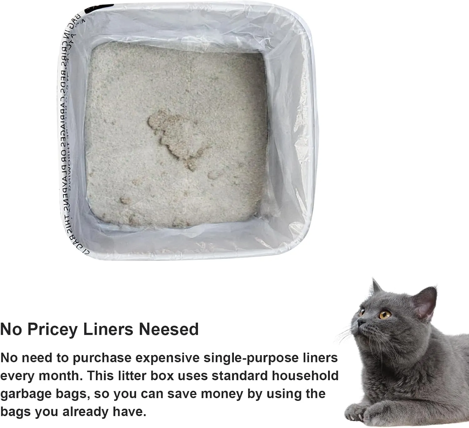 Cat litter Box Liners, Compatible wiht Most of IRIS USA Premium Top Entry Cat Litter Box, 20 Pack