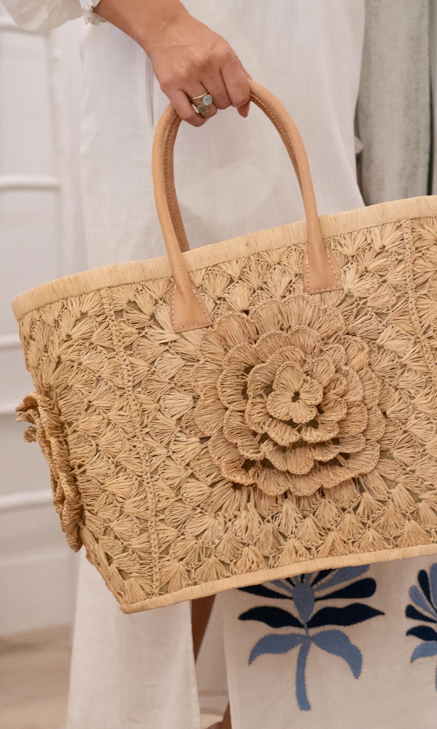 Celine Flower Basket Tote