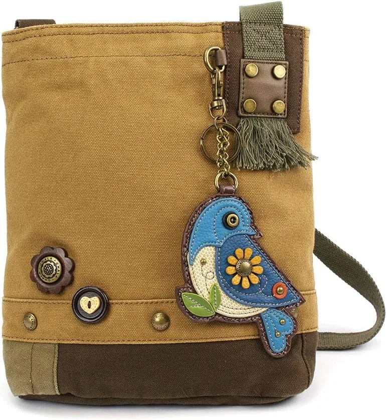 Chala Patch Cross-Body Women Handbag Canvas Messenger Bag