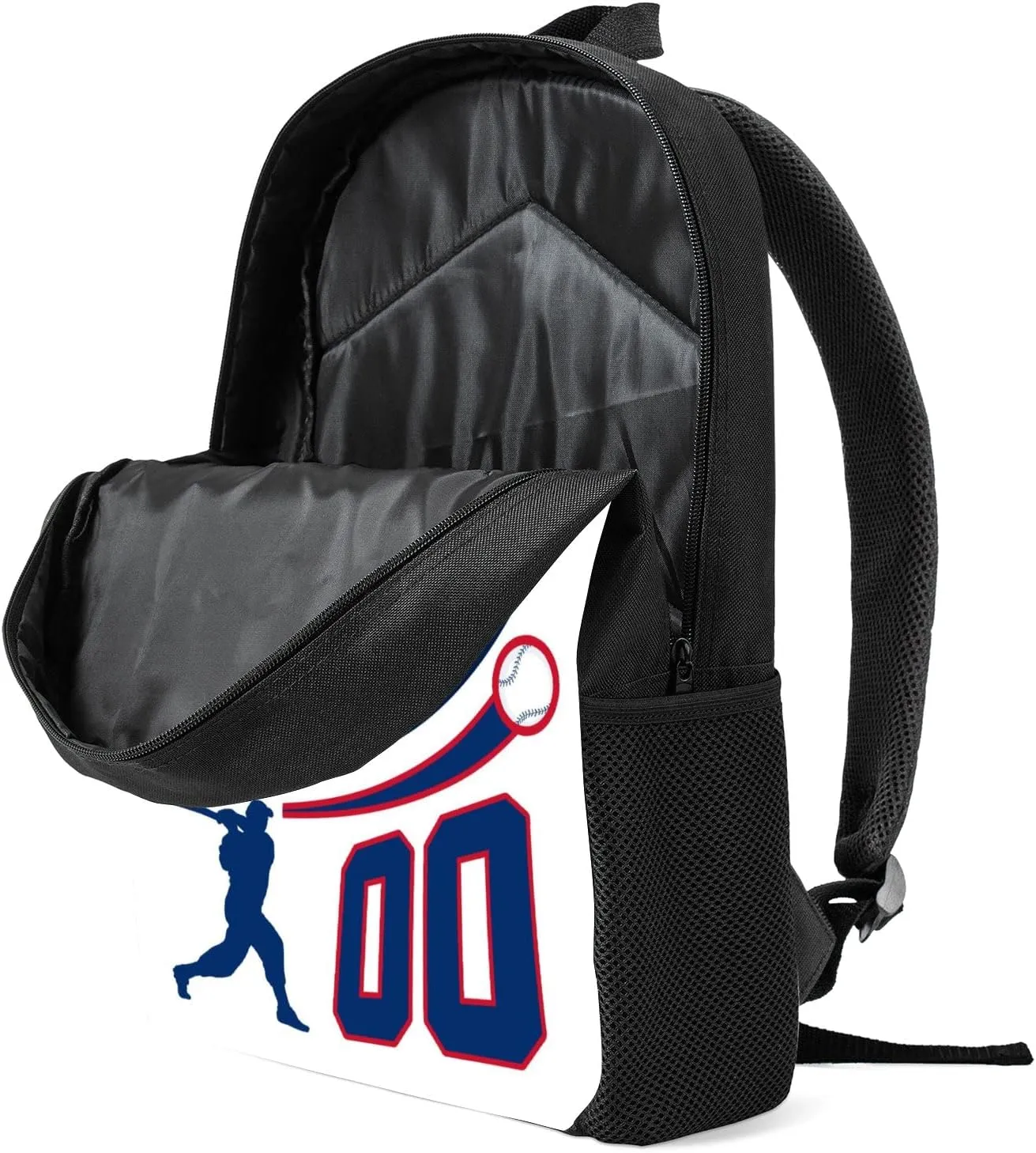 Chicago C Backpack Custom Laptop Bag Travel Bag Personalized Name Number Gifts for Men Women Boy