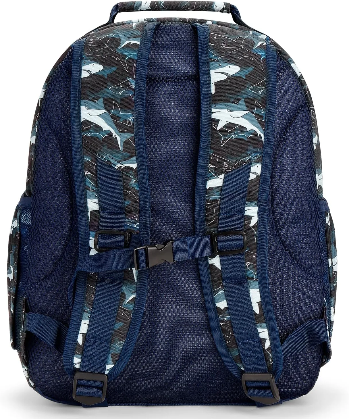 Choco Mocha Dinosaur Shark Backpack for Boys, Kids Backpack for Boys Ages 4-6, Kindergarten Preschool Bookbag Boy 15 inch, Blue