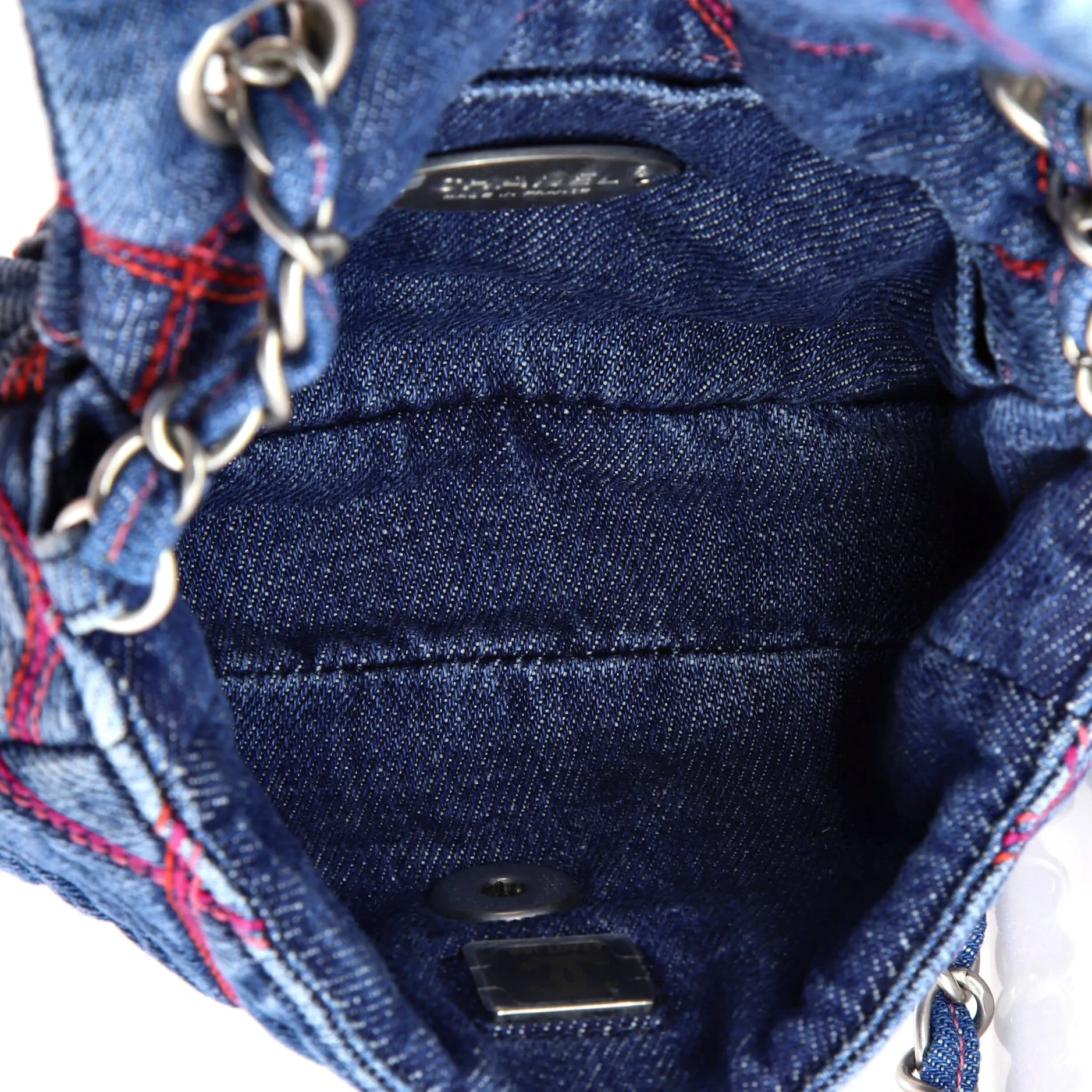 Coco Beach Messenger Bag Quilted Denim Mini
