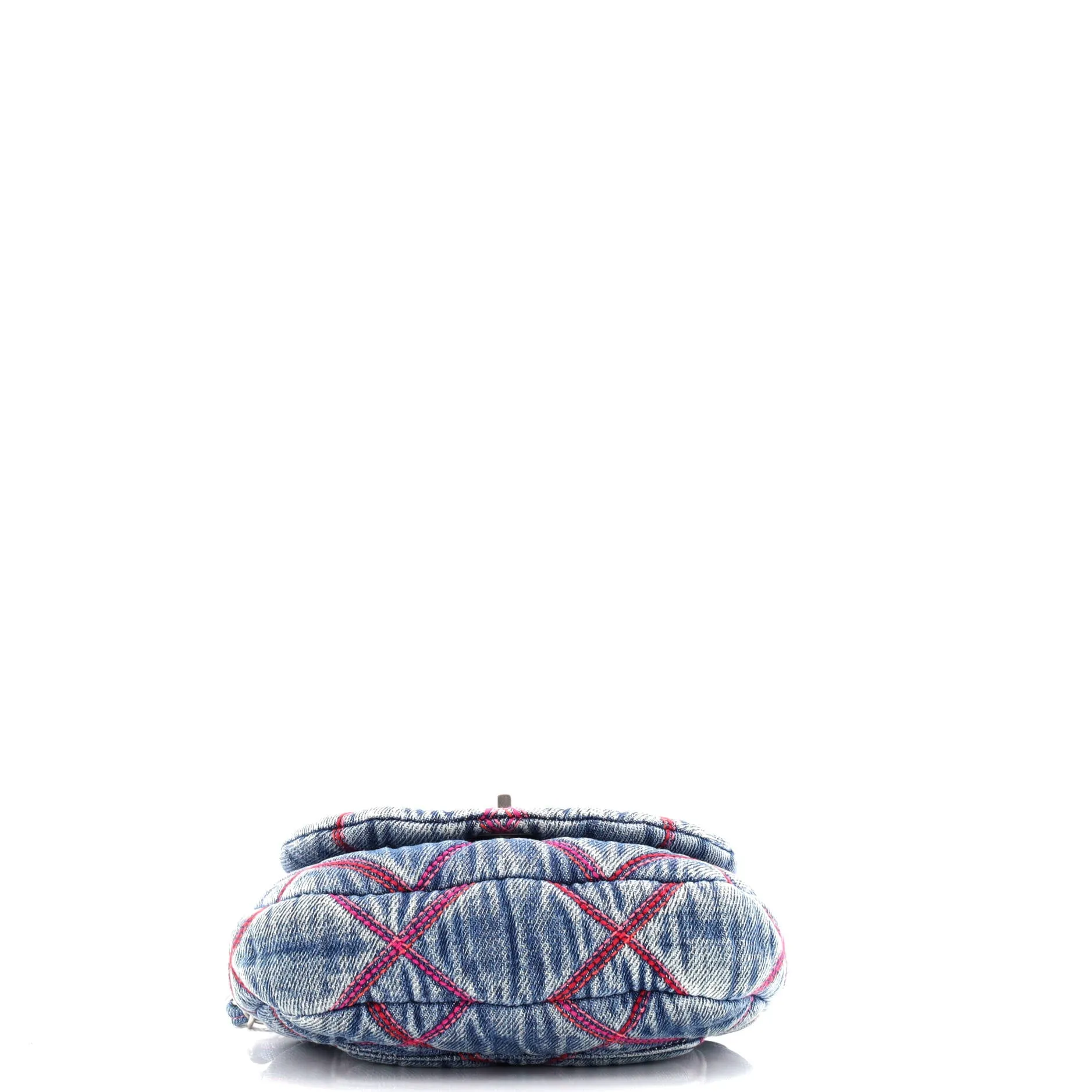 Coco Beach Messenger Bag Quilted Denim Mini
