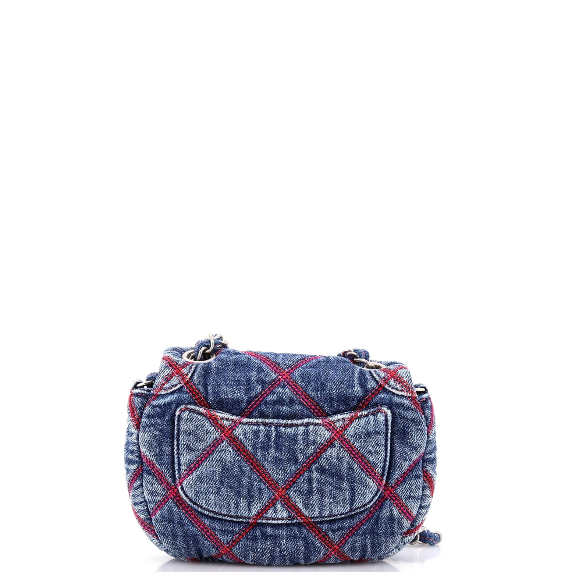 Coco Beach Messenger Bag Quilted Denim Mini