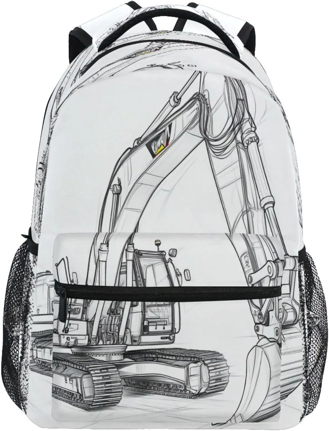 Cool Backpacks for Men and Women Fashion Outdoor Backpack with Chest Strap for Business Work College Travel Trip Excavator