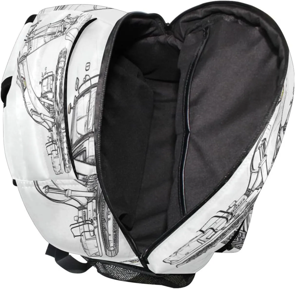 Cool Backpacks for Men and Women Fashion Outdoor Backpack with Chest Strap for Business Work College Travel Trip Excavator