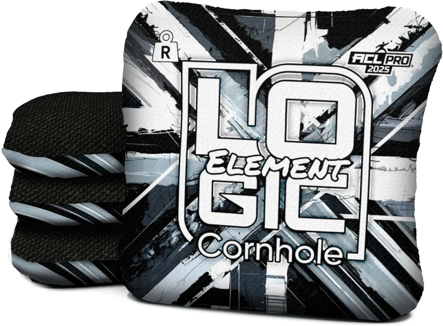 Cornhole Bags by Logic, XGRUNGE Design, Multiple Series, ACL PRO & COMP Approved, Regulation Size & Weight