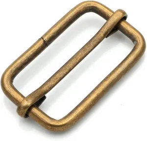 CRAFTMEMORE Triglide Slide Belt Keeper 5/8" 3/4" 1" Movable Bar Slider Strap Adjuster Rectangle Strap Keeper Purse Making