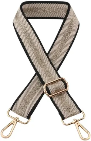 Crossbody Bag Strap for Shoulder Handbags Sling Bag Belt Stripes Luggage Straps Purse Straps Replacement Silver Clasp A1