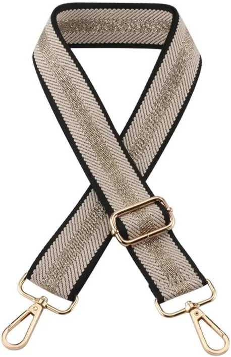 Crossbody Bag Strap for Shoulder Handbags Sling Bag Belt Stripes Luggage Straps Purse Straps Replacement Silver Clasp A1