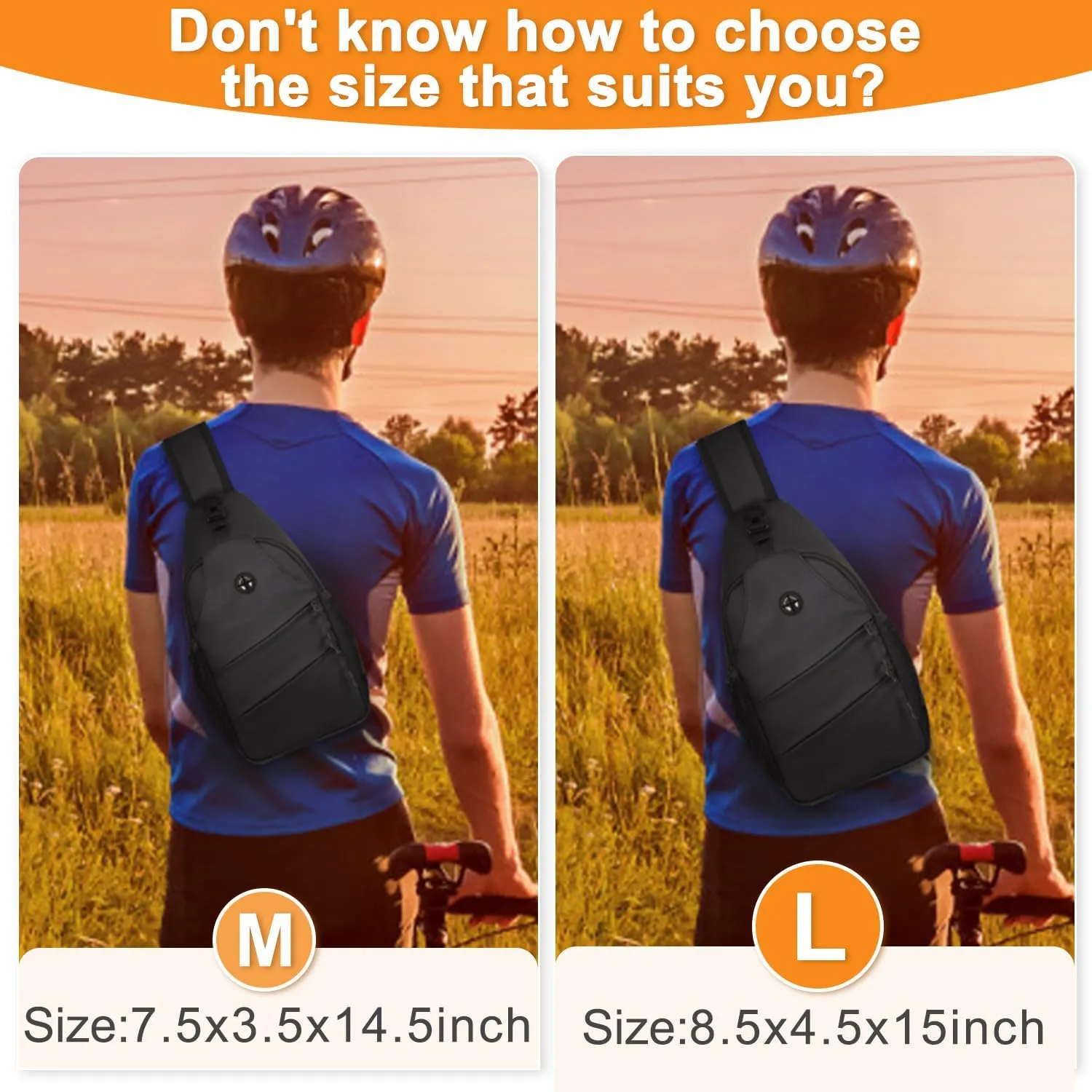 Crossbody Bags for Women Men Trendy Sling Bag Bakpack Casual Chest Bag with Convertible Shoulder Strap