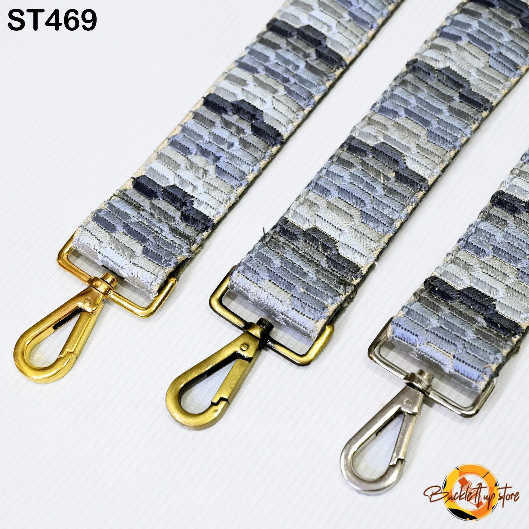 Crossbody Strap for Purses Grey Embroidery Replacement Strap Embroidered Purse Strap Boho Bags Strap Guitar Strap Handbag Strap Gift for Mom
