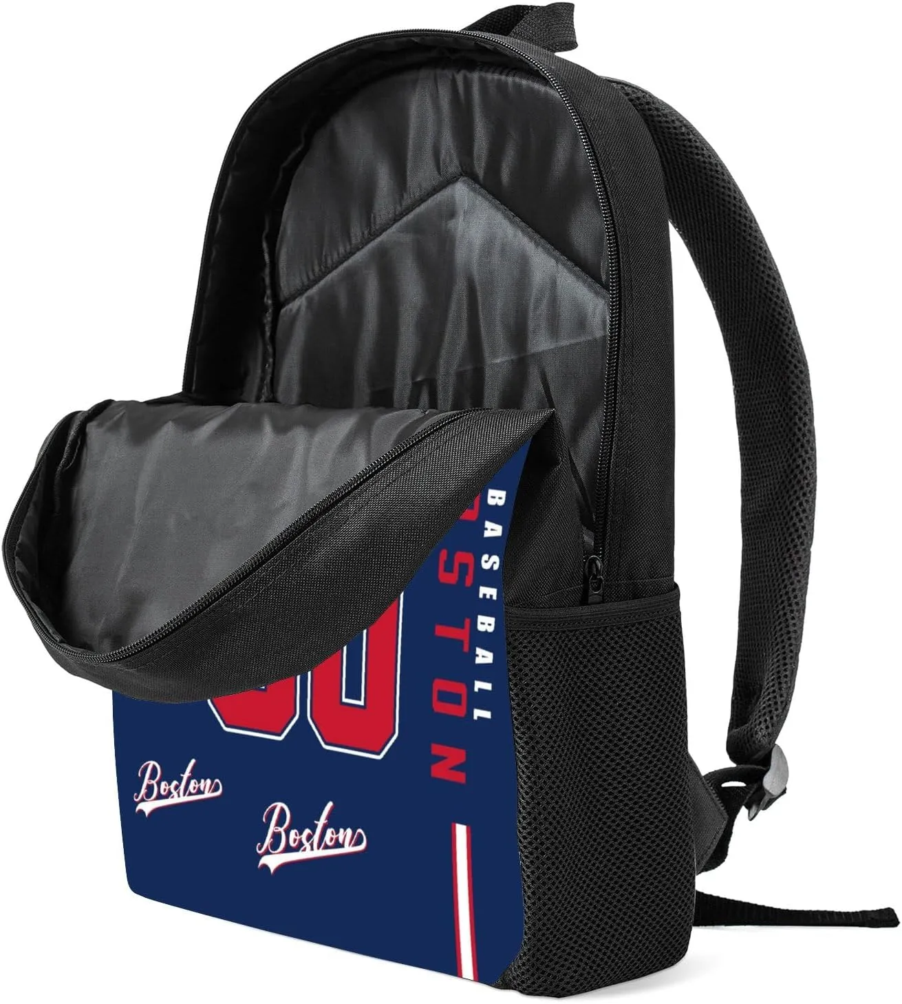 Custom Boston Backpack Laptop Bag Bookbag Travel Bag Personalized Name Number Fans Gifts for Men Women