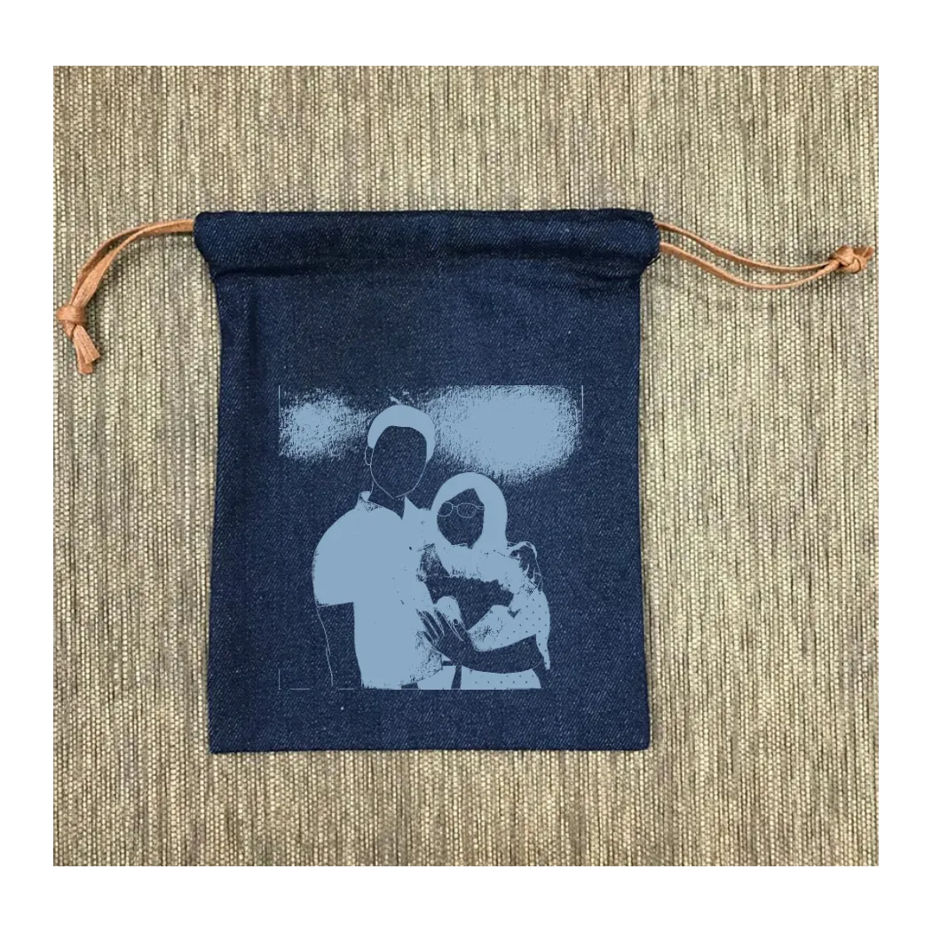 Custom Denim Drawstring Bag 103