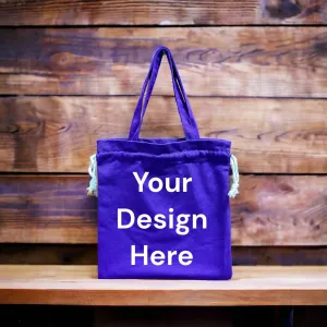 Custom Drawstring Tote Bag Printing 06A (34x37cm)