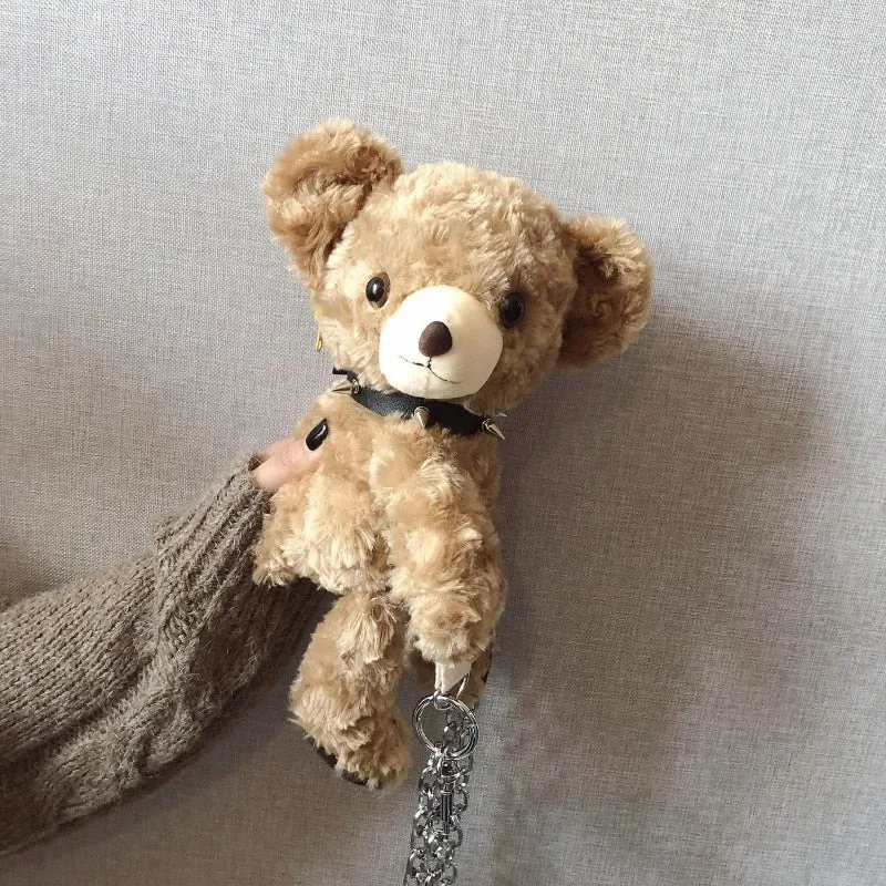 Cute & Dark Teddy Bear Plush Backpacks