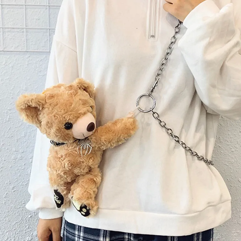 Cute & Dark Teddy Bear Plush Backpacks