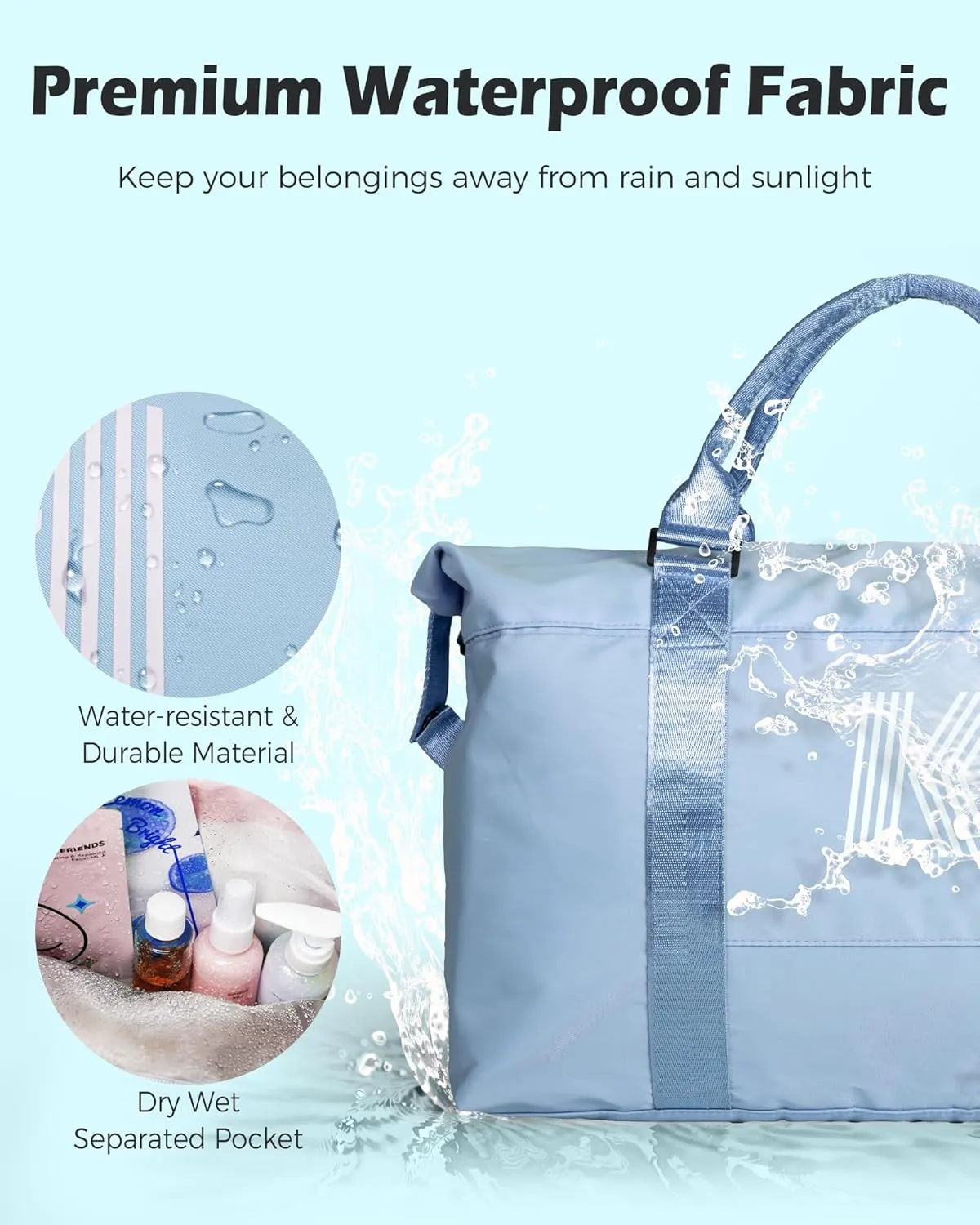 Cute Bags for Girls, Initial Travel Duffel Bag, Sports Gym Bag, Personalized Weekender Bag with Shoulder Strap, Monogram Overnight Bag, Birthday Gifts for Kids (Letter E)