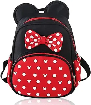 Cute Small Girls Backpack for Toddler Bookbag Gifts Little Kids Backpacks for Girl Mini Mouse Toys Daycare Bag Child Kindergarten School Preschool Backpacks Children Toddler Accessories Travel Bags