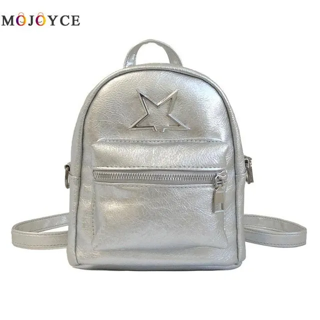 Cute Star Women Girl PU Leather Backpacks Travel Shoulder Mini Backpacks