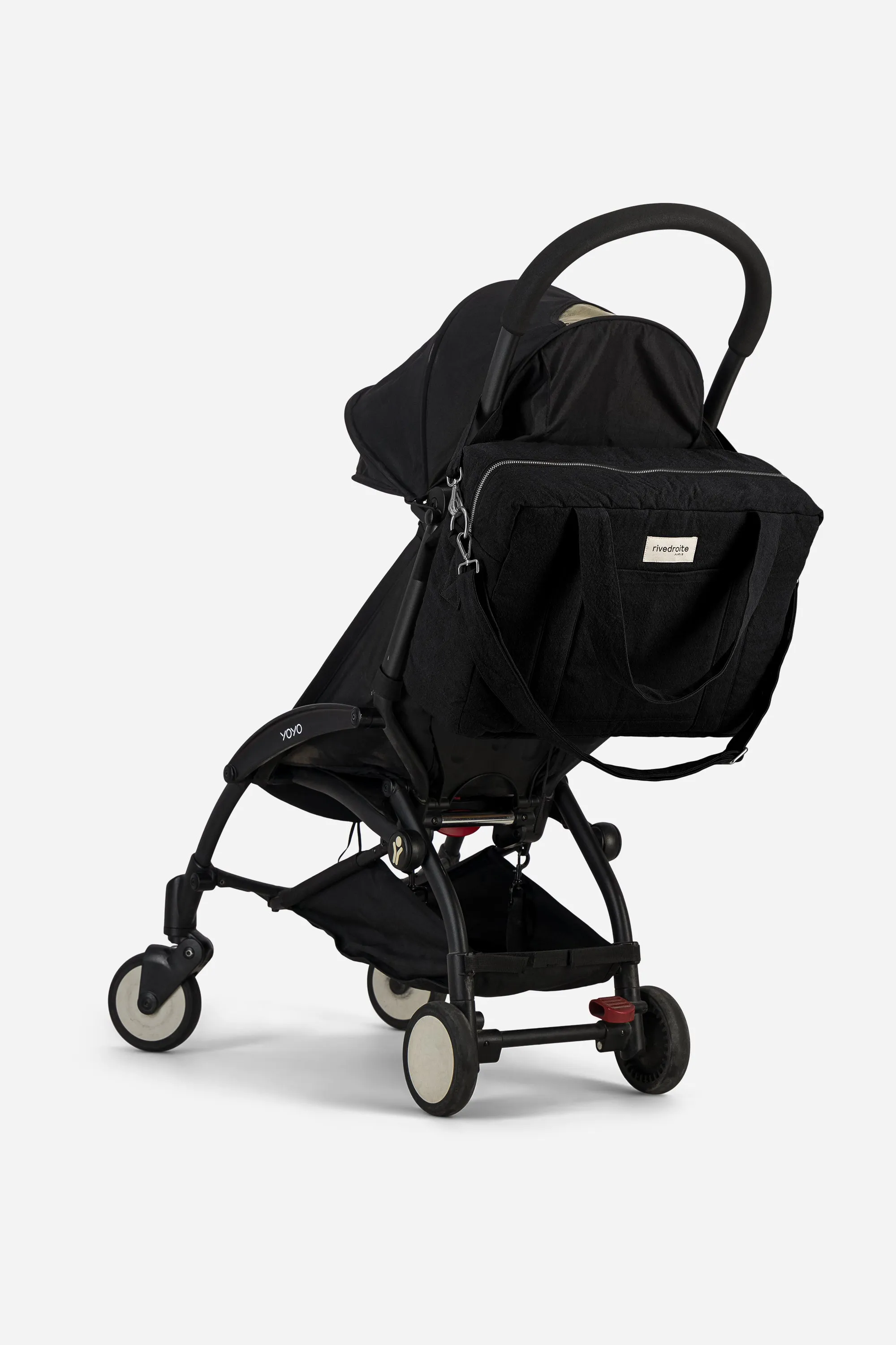 Darcy the anti diaper bag - Recycled cotton Black