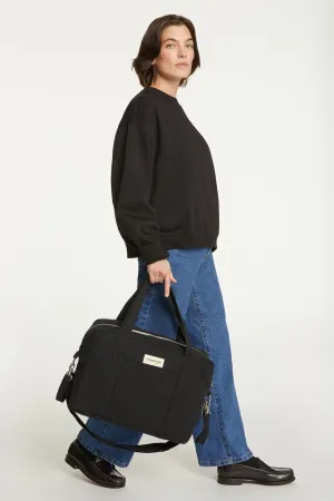 Darcy the anti diaper bag - Recycled cotton Black
