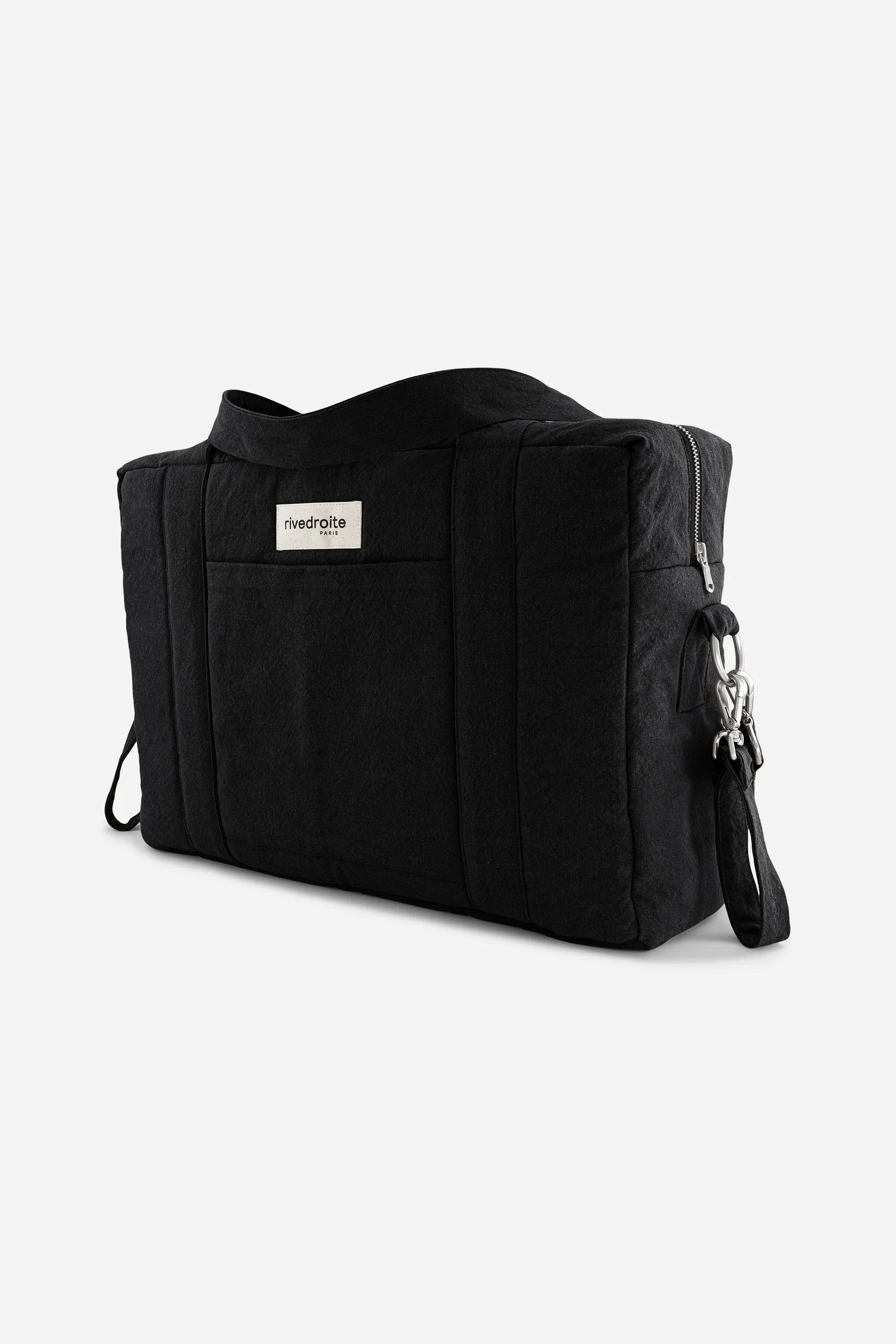 Darcy the anti diaper bag - Recycled cotton Black