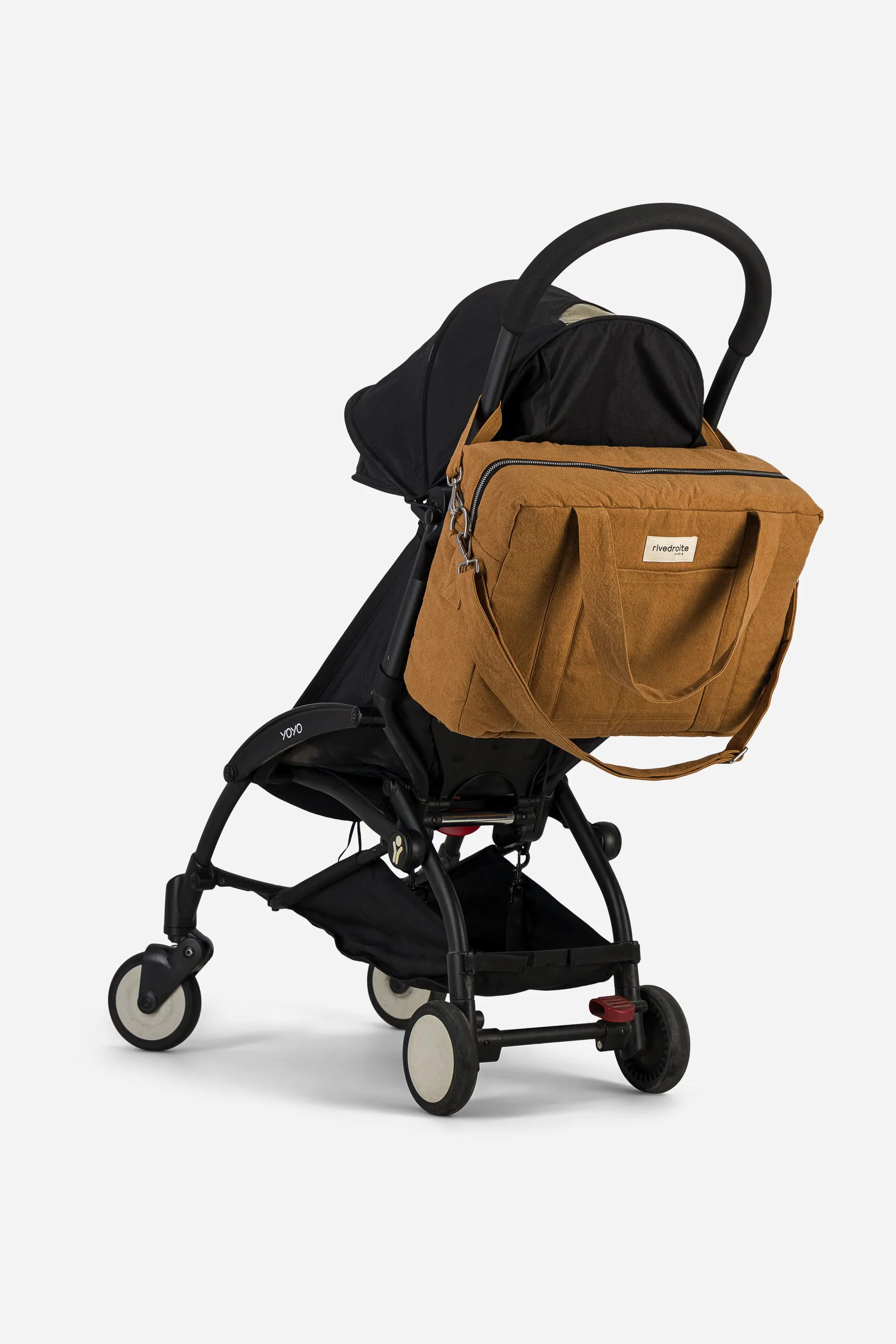 Darcy the anti diaper bag - Recycled cotton Tobacco