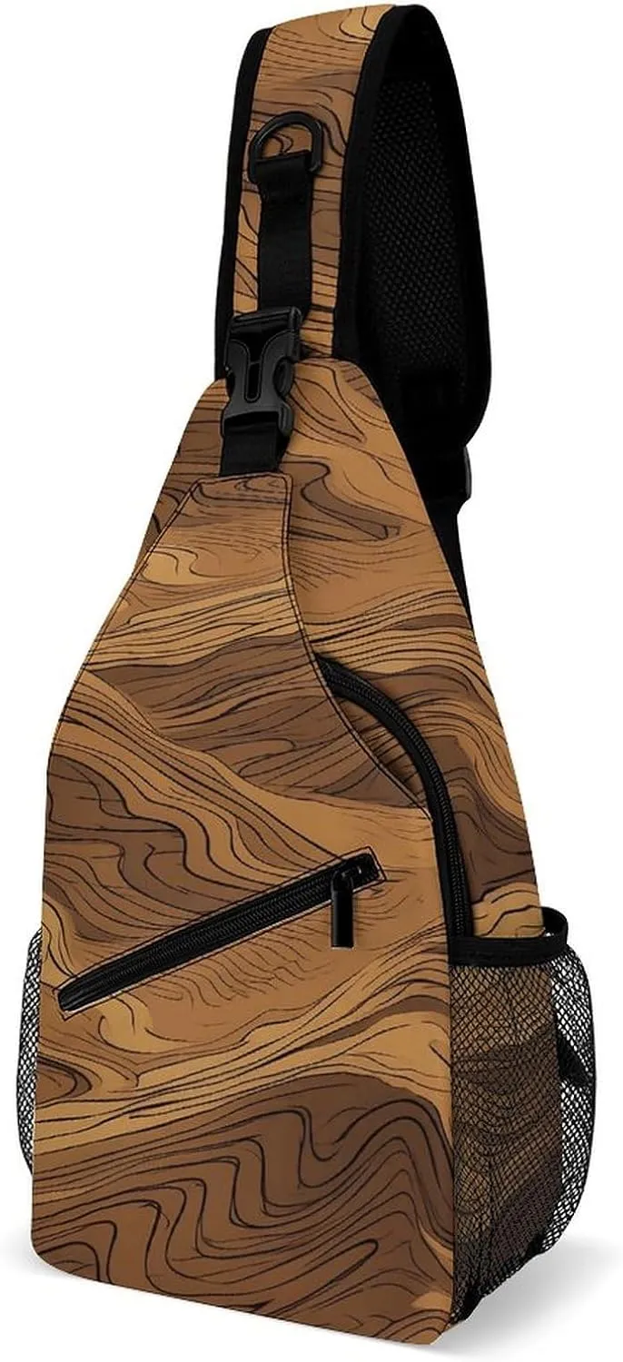 Dark And Light Colors Crossbody Bag, Sling Bag, Sling Backpack, Belt Bags for Travel Outdoors Hiking