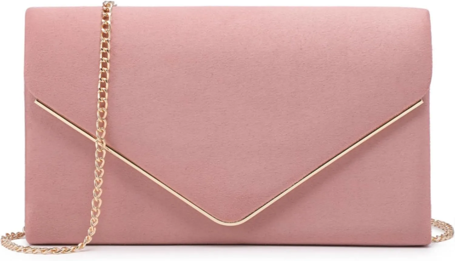 Dasein Women Faux Suede Evening Clutch Bags Formal Party Clutches Wedding Purses Cocktail Prom Clutches