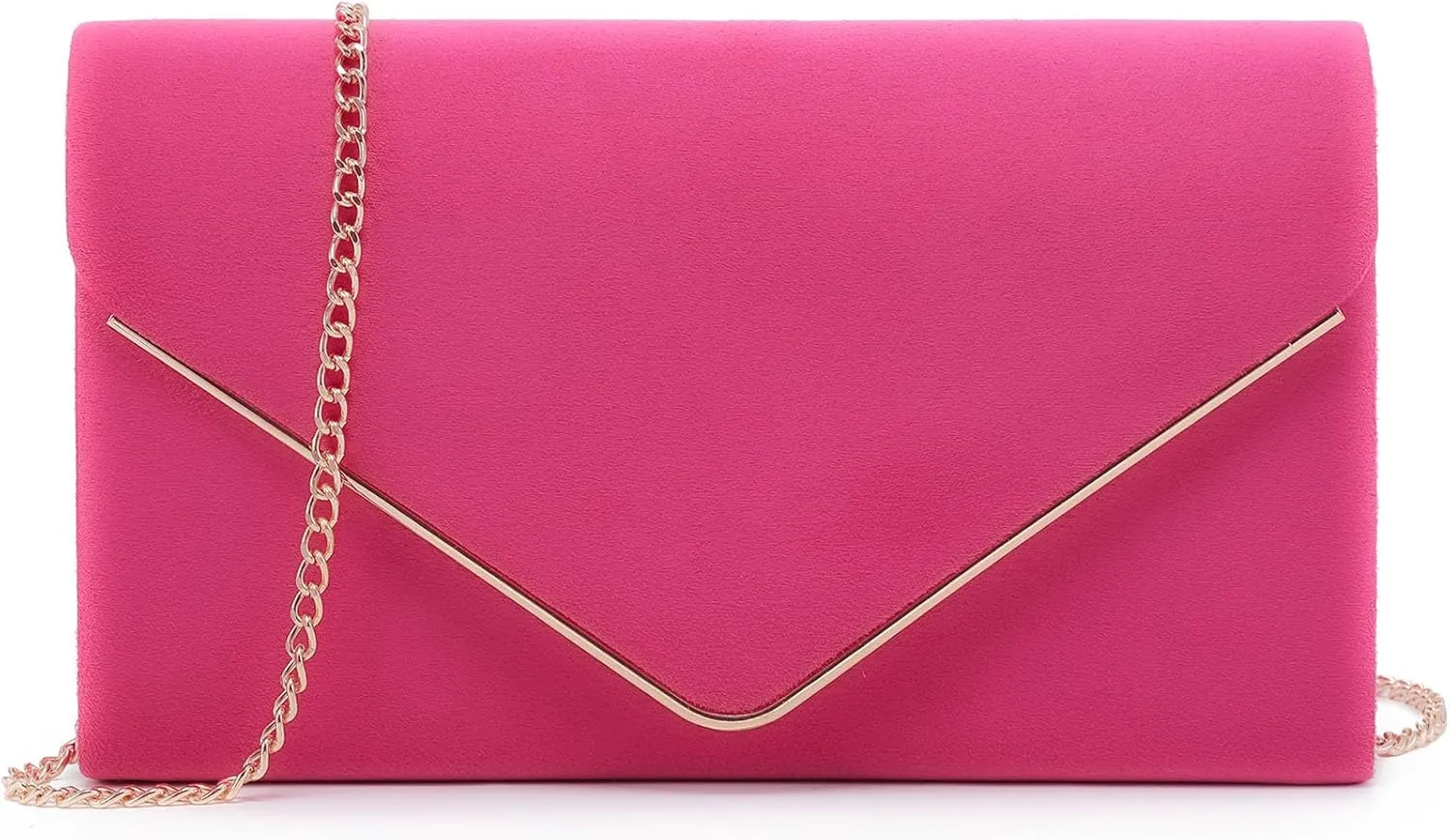 Dasein Women Faux Suede Evening Clutch Bags Formal Party Clutches Wedding Purses Cocktail Prom Clutches
