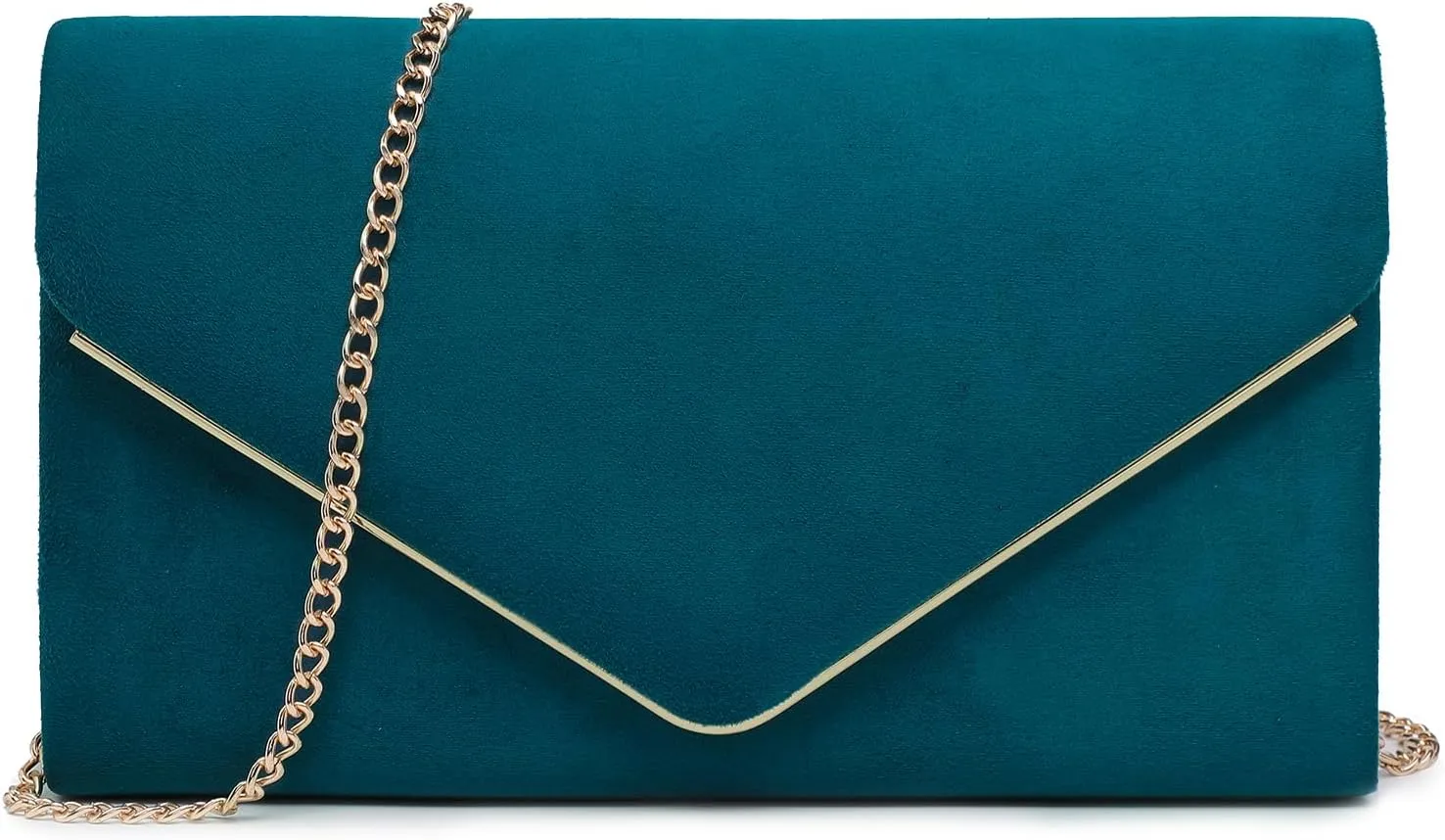 Dasein Women Faux Suede Evening Clutch Bags Formal Party Clutches Wedding Purses Cocktail Prom Clutches